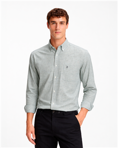 2421 - Camisa Polo Cuadrillé Con Bolsillo